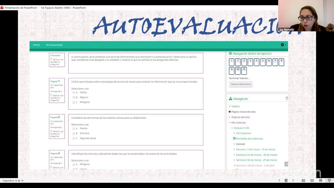 1er Espacio Abierto para el Aprendizaje Sem 4 G81