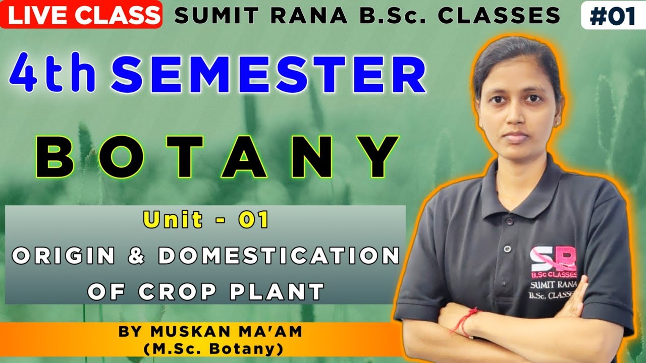 (U.P. Lt -01) Origin & Domestication Of Crop Plant MCQ Based Q/A || 4th Semester Zoology Unit-01
