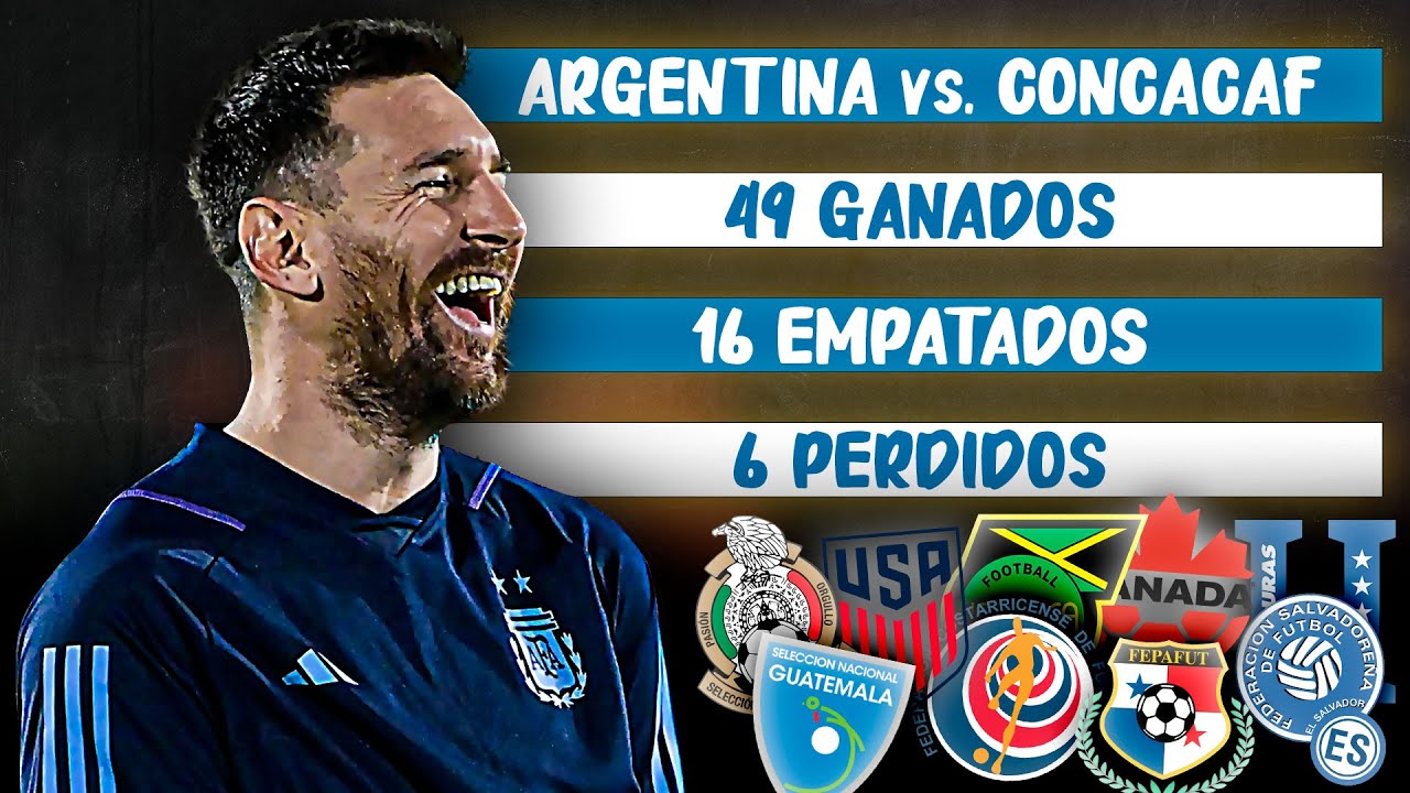 El HISTORIAL más DESPAREJO a nivel SELECCIONES | ARGENTINA vs. CONCACAF