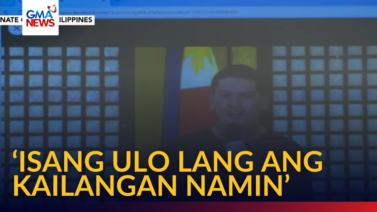 Видео с Басте Дутерте показали во время дачи показаний Матибагом из NBI | GMA News
