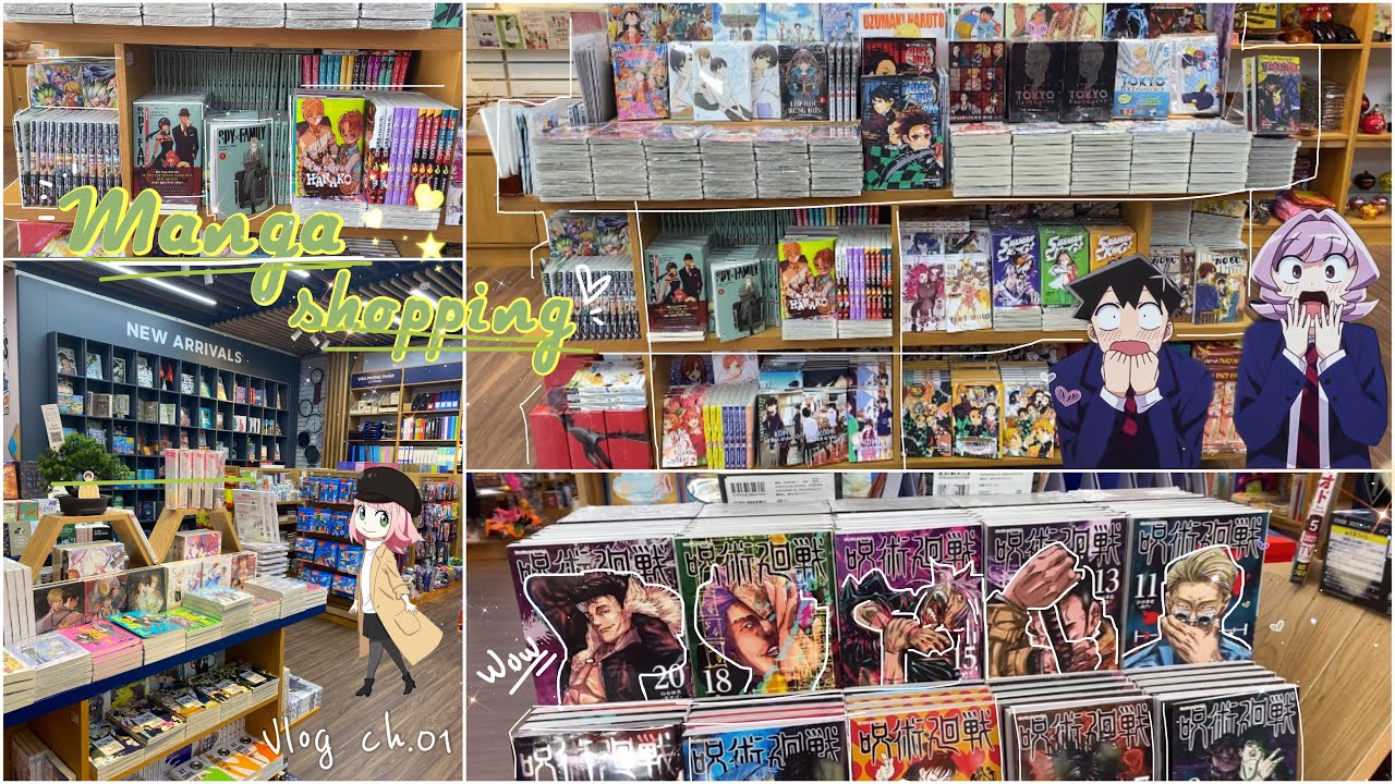 🍀✨| Vlog ch.1: Manga shopping & hunting, Kinokuniya bookstore, manga unboxing, autumn 🍂 vlog