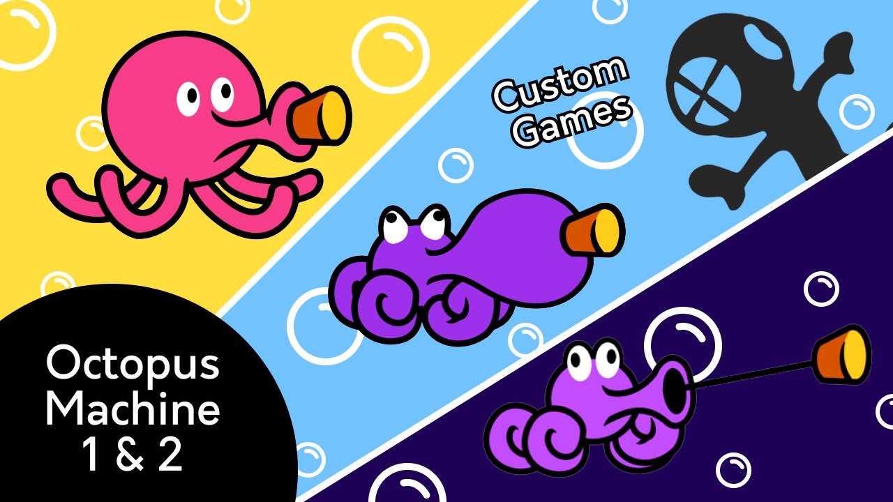 Octopus Machine 1 & 2 (Rhythm Heaven Studio Custom Games)