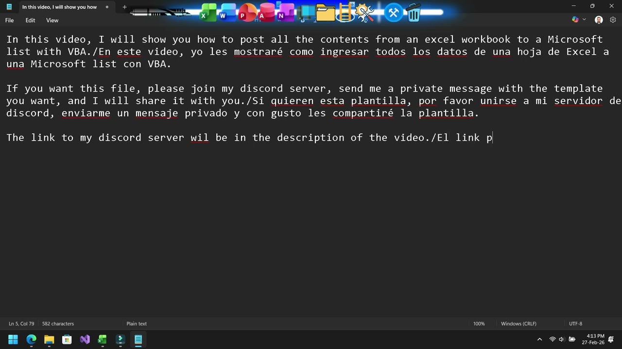 Cómo cargar todos los datos de Excel en una lista de MS utilizando VBA