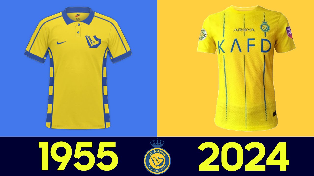 The Evolution of Al Nassr Kit 23-24 | All Al Nassr Football Jerseys in History 2023/24 (2023)