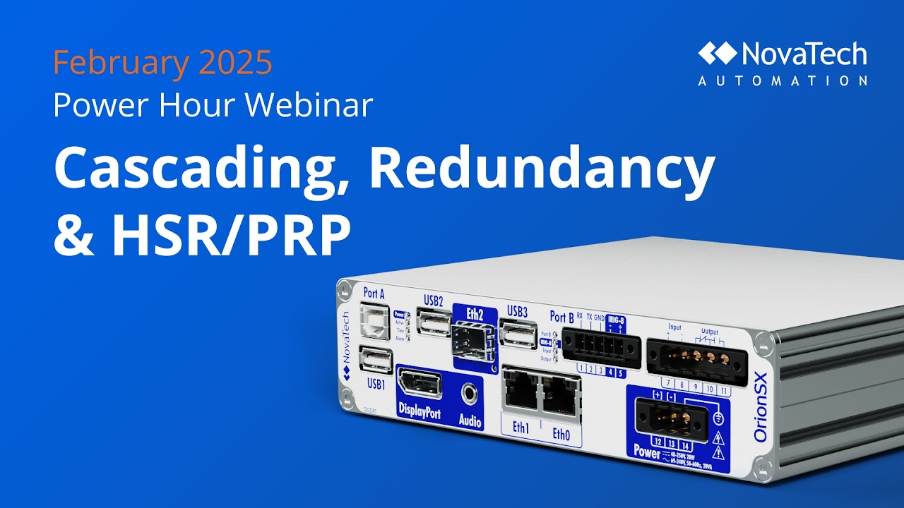 Каскадирование, резервирование и HSR/PRP | NovaTech Automation