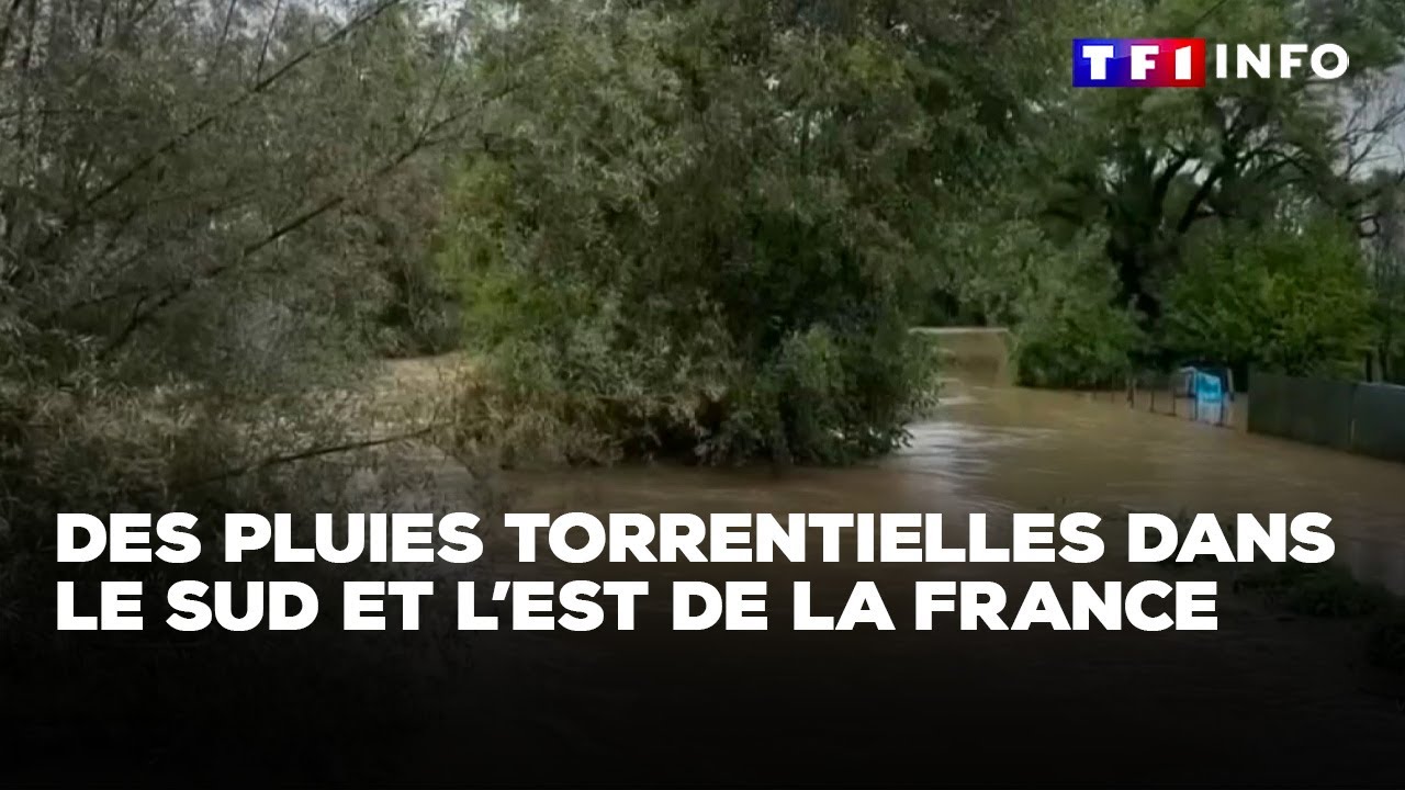 Le sud et l'est de la France balayés par des pluies torrentielles