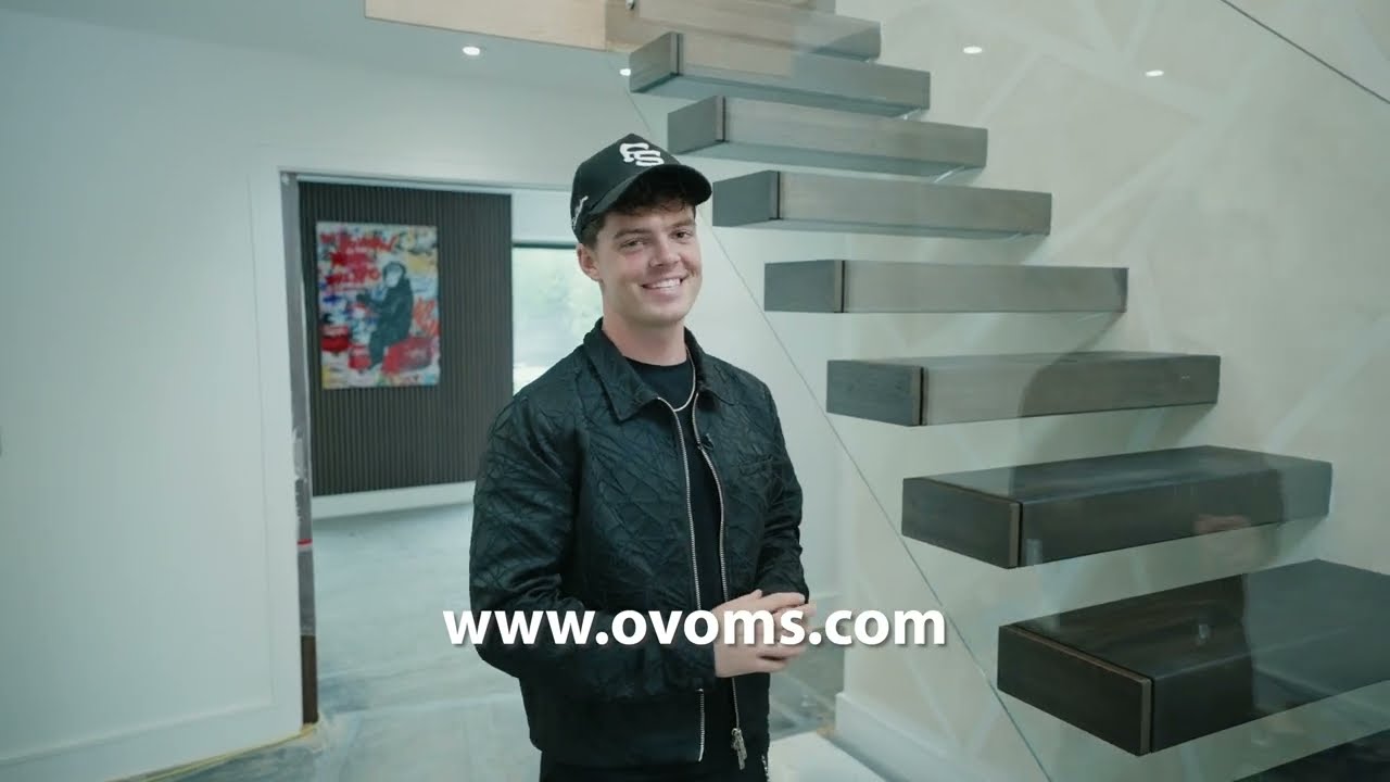 Glass Installation Perfection - See the Transformation | Floating Stairs | Ovoms #glass