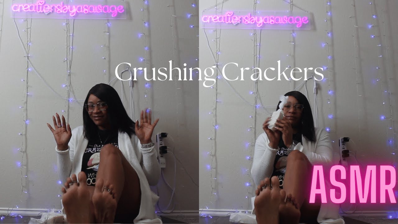 ASMR Crackers Crushing 💥 Oddly Satisfying Crunchy