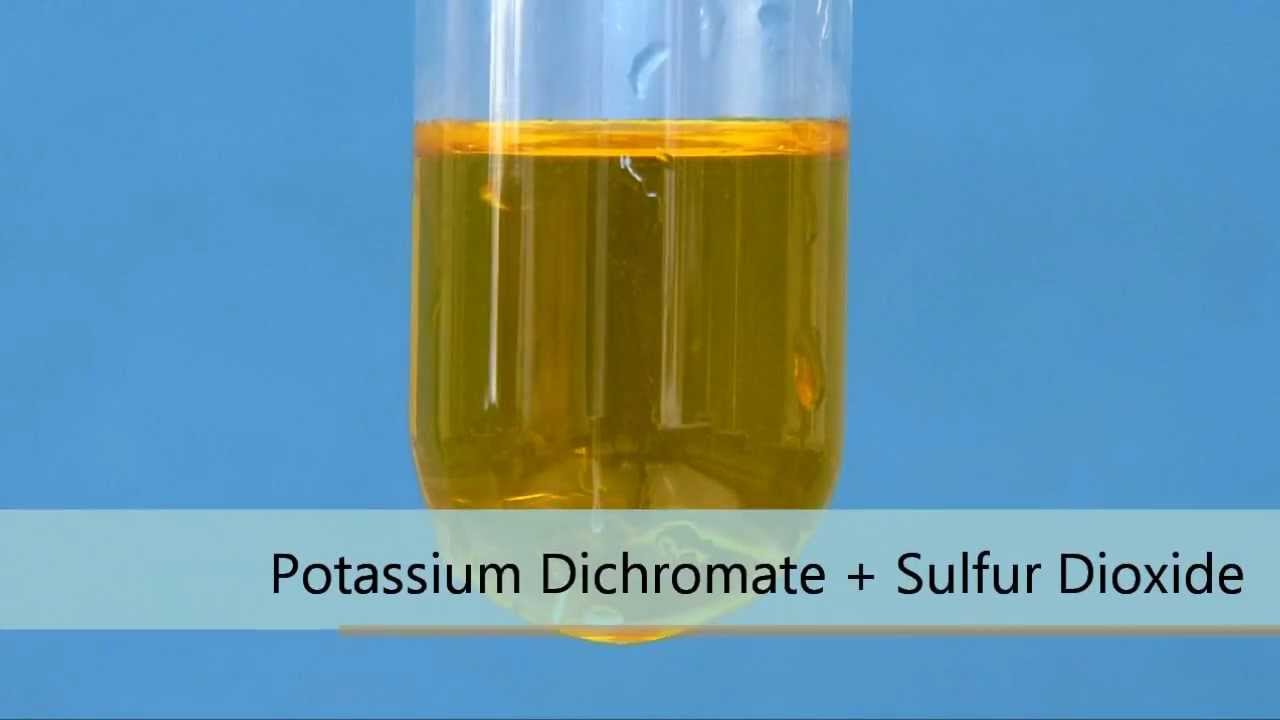 Potassium Dichromate + Sulfur Dioxide