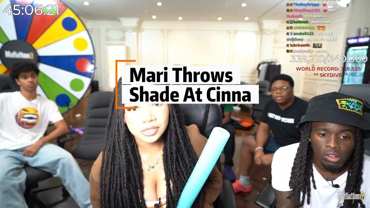 #kaicenat on #Twitch | Mari Throws Shade At Cinna #fyp