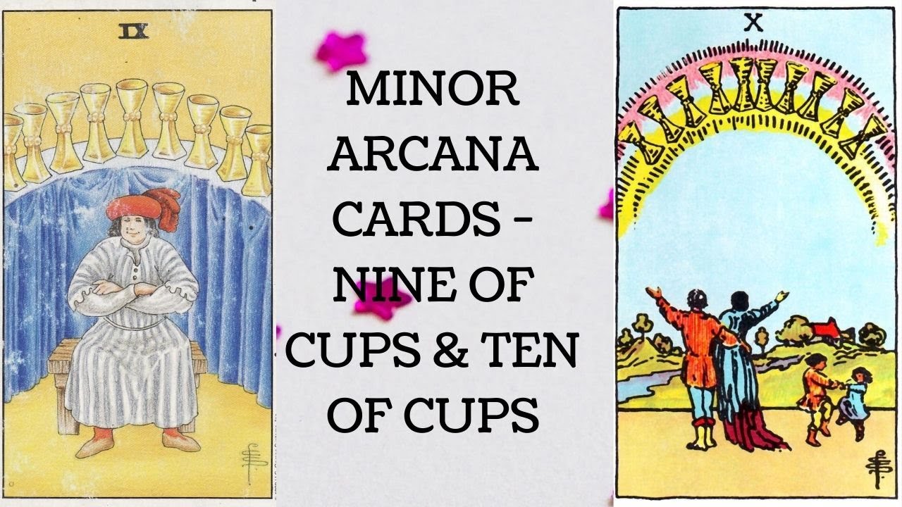 NINE OF CUPS & TEN OF CUPS  - HOW TO READ MINOR ARCANA CARD - LEARN TAROT CARD READING IN HINDI