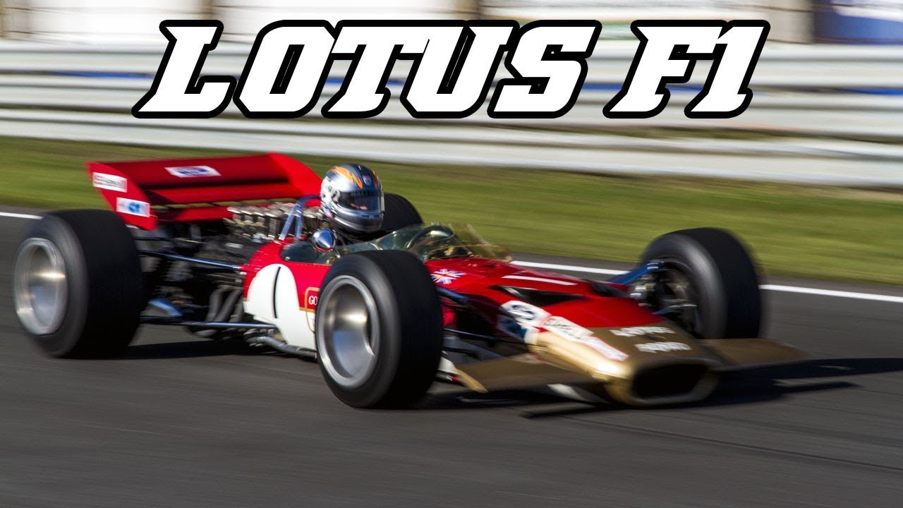 Classic Lotus F1 cars 49, 49B, 72C, 76/1, 77 - Zandvoort 2017