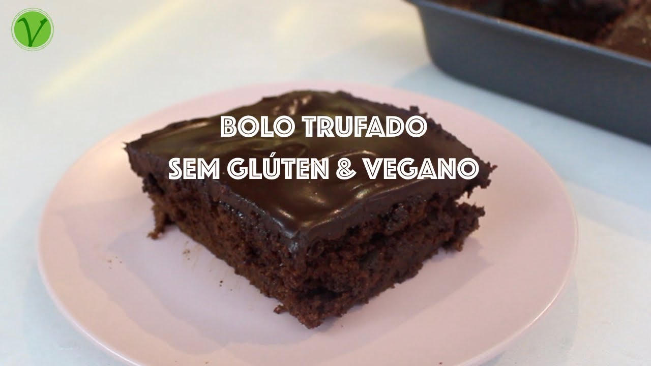 BOLO DE CHOCOLATE MOLHADINHO TRUFADO (SEM GLÚTEN E VEGANO) #621 | Receitas da Mussinha