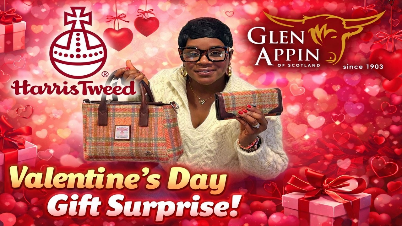 My Wife&rsquo;s Valentine&rsquo;s Day Gift Reveal 💝 Harris Tweed Tote & Wallet Review