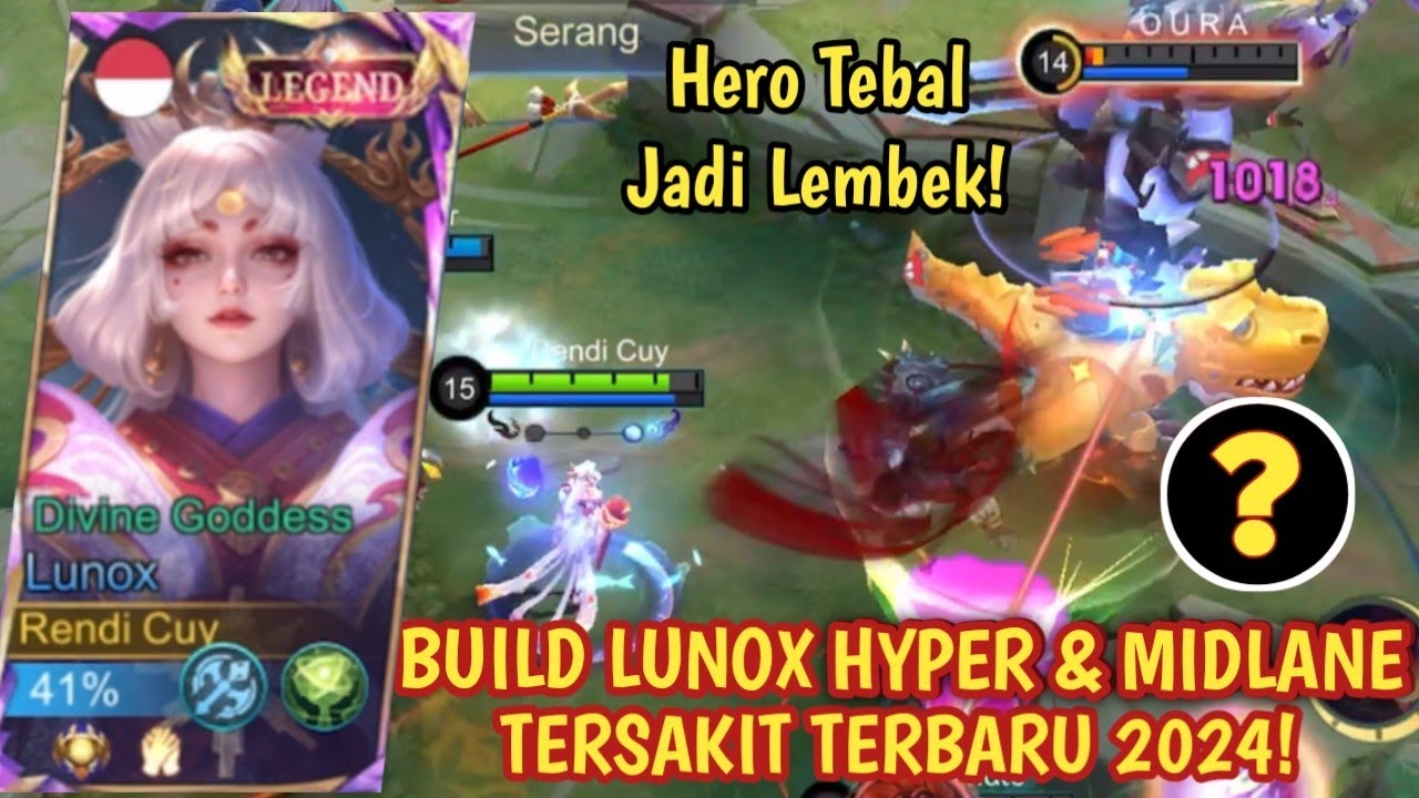 LUNOX TERSAKIT! HERO TEBAL PUN JADI LEMBEK GARA² BUILD TERSAKIT INI! ULTI SIAPAPUN PASTI MATI - MLBB