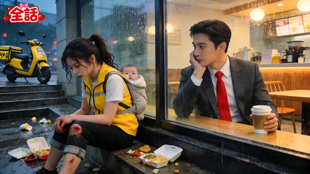 深夜の配達中、シングルマザーが転倒し、路上で一人泣き崩れる――カフェのCEOは彼女を見つめ、恋に落ちてしまう！