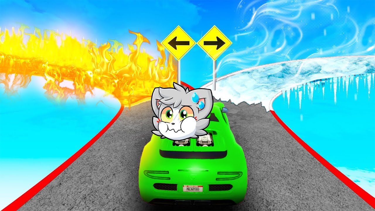 SI ELIGES CAMINO EQUIVOCADO ¡MUERES! 🔥❄️ RETO de HIELO Y FUEGO EN GTA 5