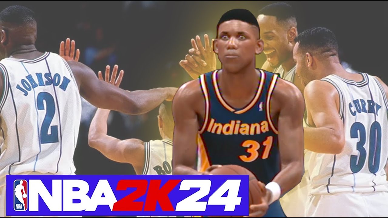 NBA 2K24 MyNBA Eras: 1993 Pacers vs Hornets (Jordan Era) Remastered by @Retro-Rob | #happynewyear 🎊
