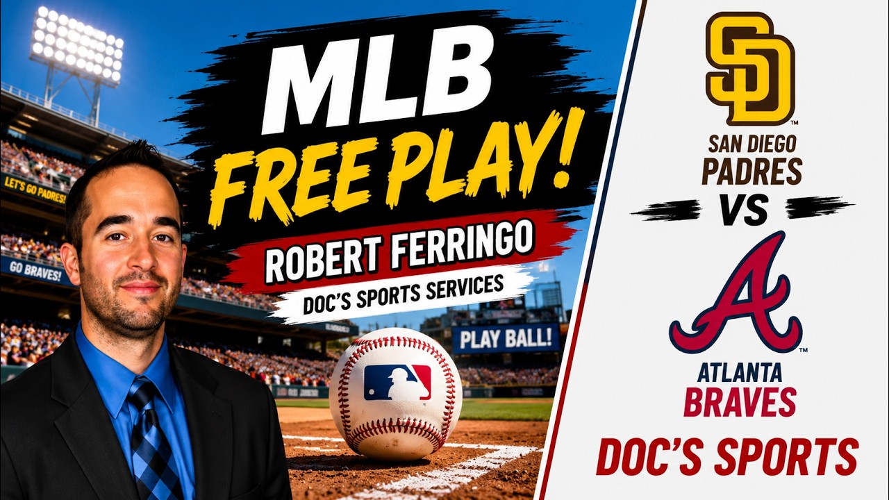 Today's MLB Picks: San Diego Padres at Atlanta Braves | Robert Ferringo MLB Predictions & Best Bets