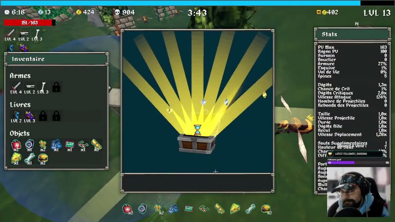 🎮 MEGABONK : Dicehead débloqué cet aprem ?