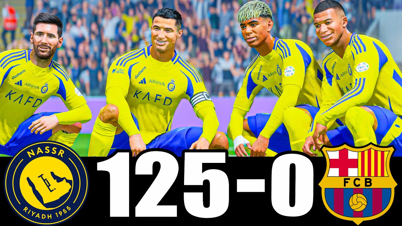 RONALDO, MESSI, LAMINE YAMAL, MBAPPE ALL BEST PLAYERS IN THE WORLD PLAYING TOGETHER | MESSALDO FC 26