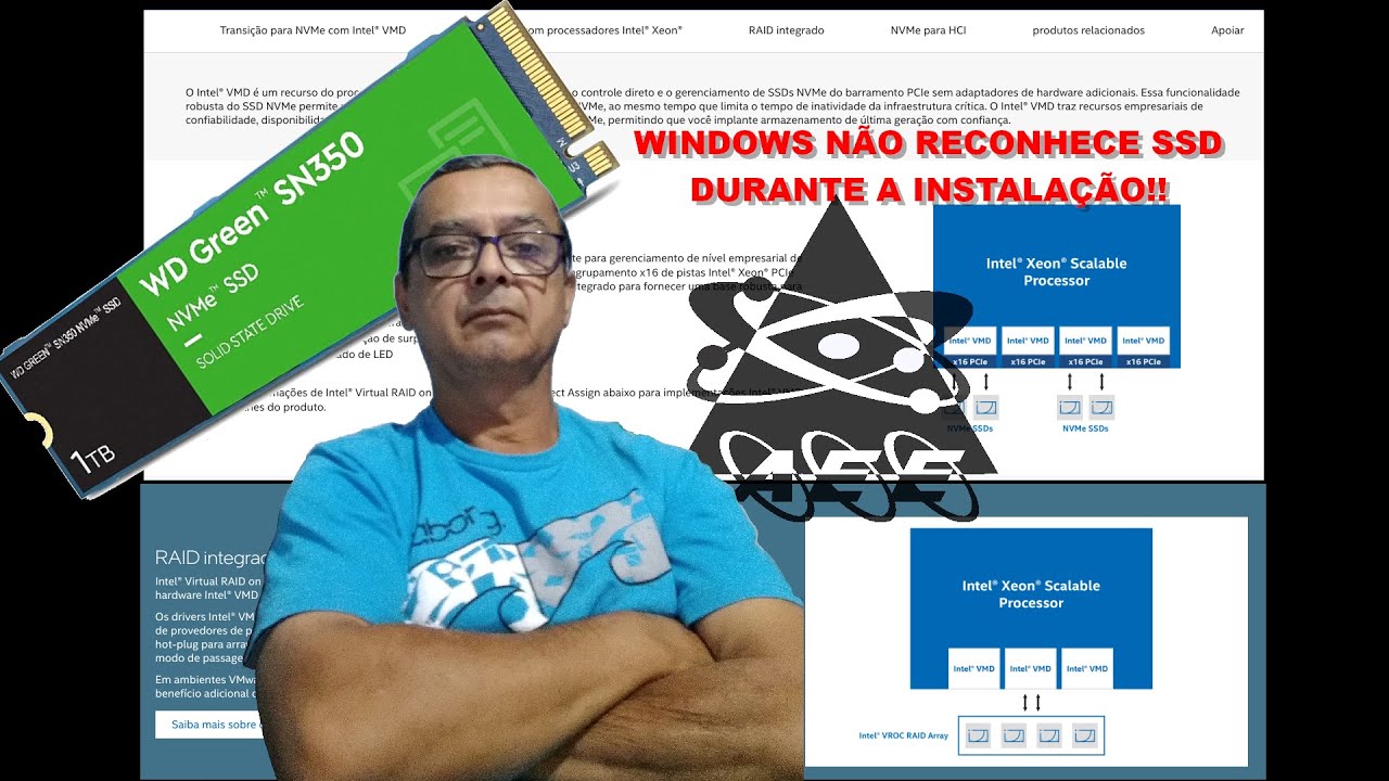 Instalador do Windows não reconhece SSD M.2 NVME