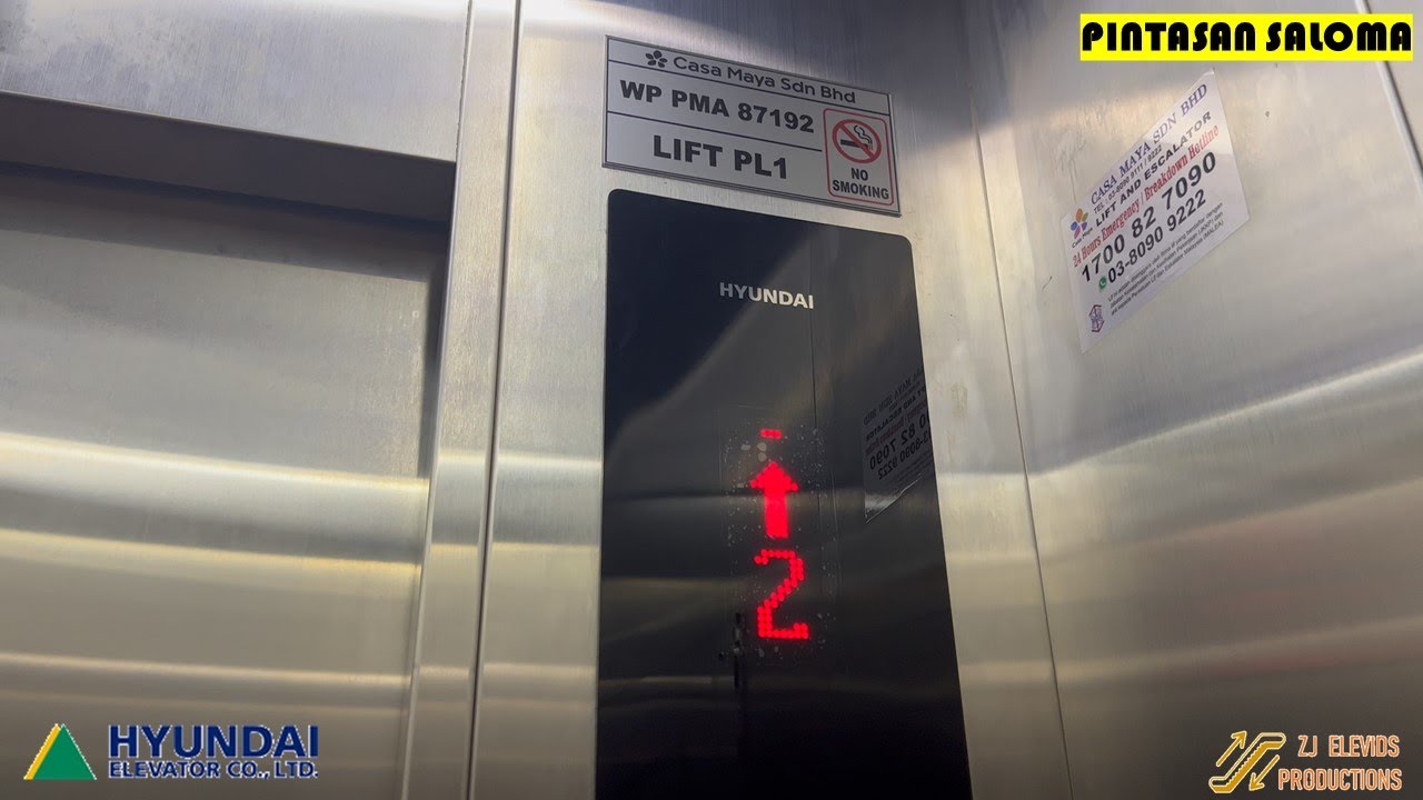 Hyundai (Partly Generic Modernized) Elevator at Pintasan Saloma (Saloma Link Bridge), K.L., M'sia.