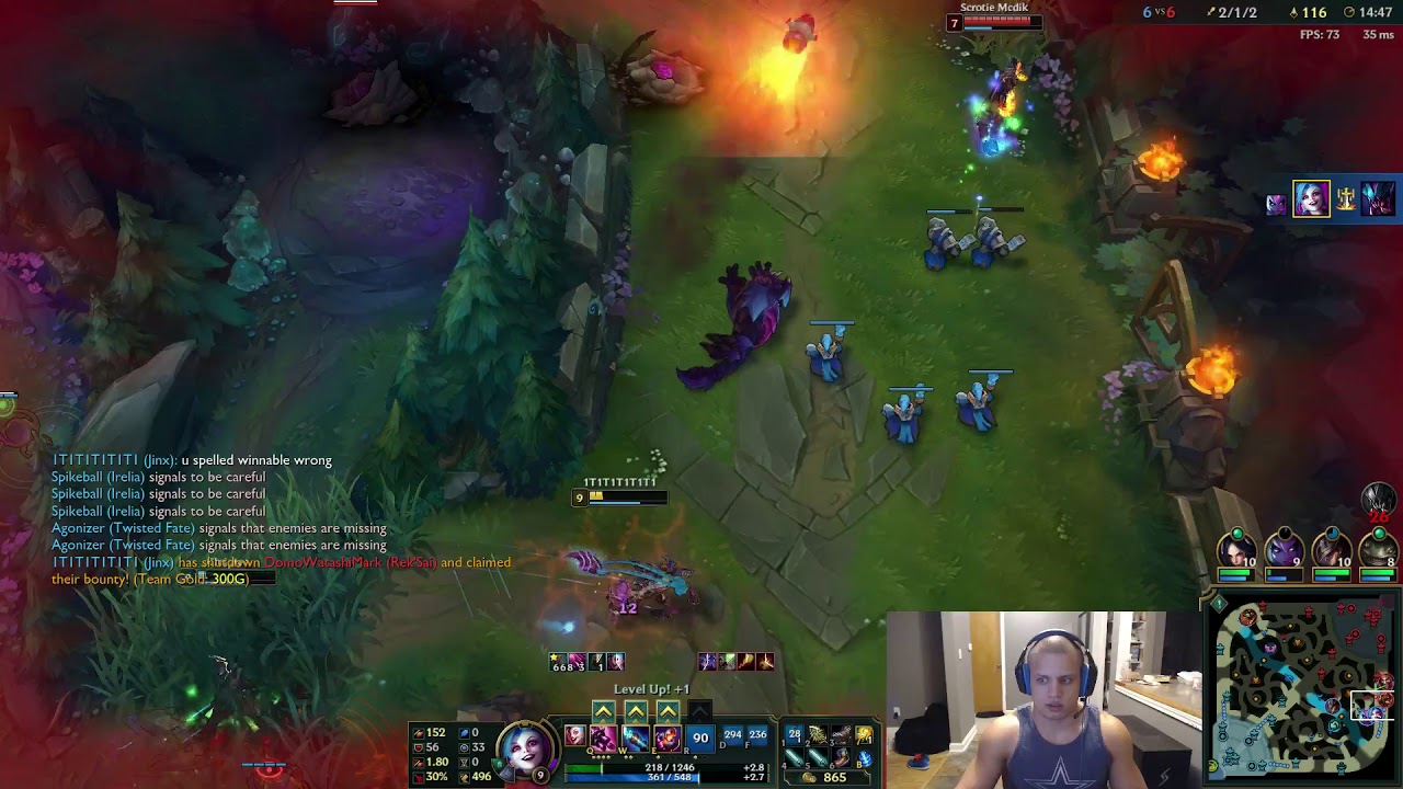 Tyler1 Jinx Outplay