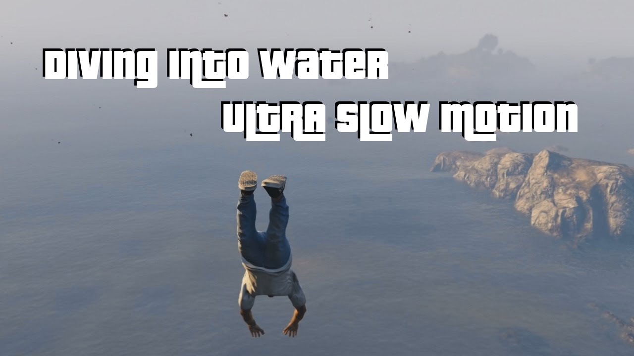 GTA 5 - Diving into Water Slow Motion