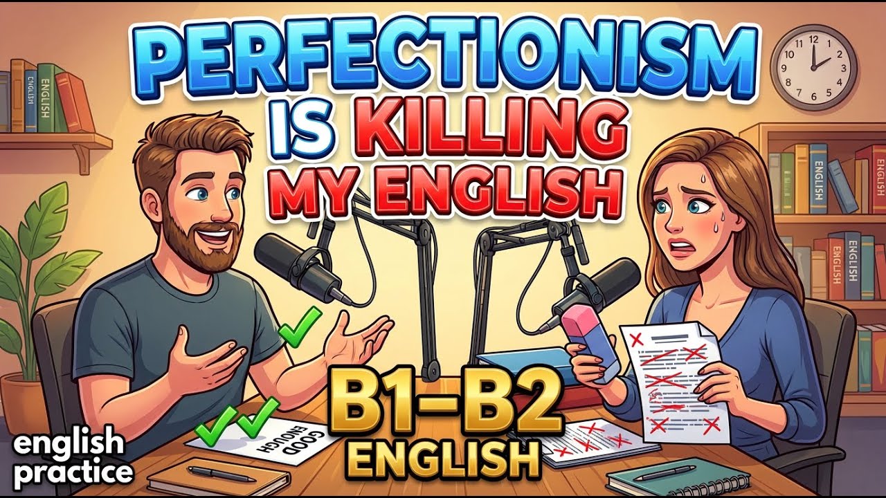 Perfectionism Is Killing My English 🎯 | B1–B2 English Listening – I Want Everything Perfect