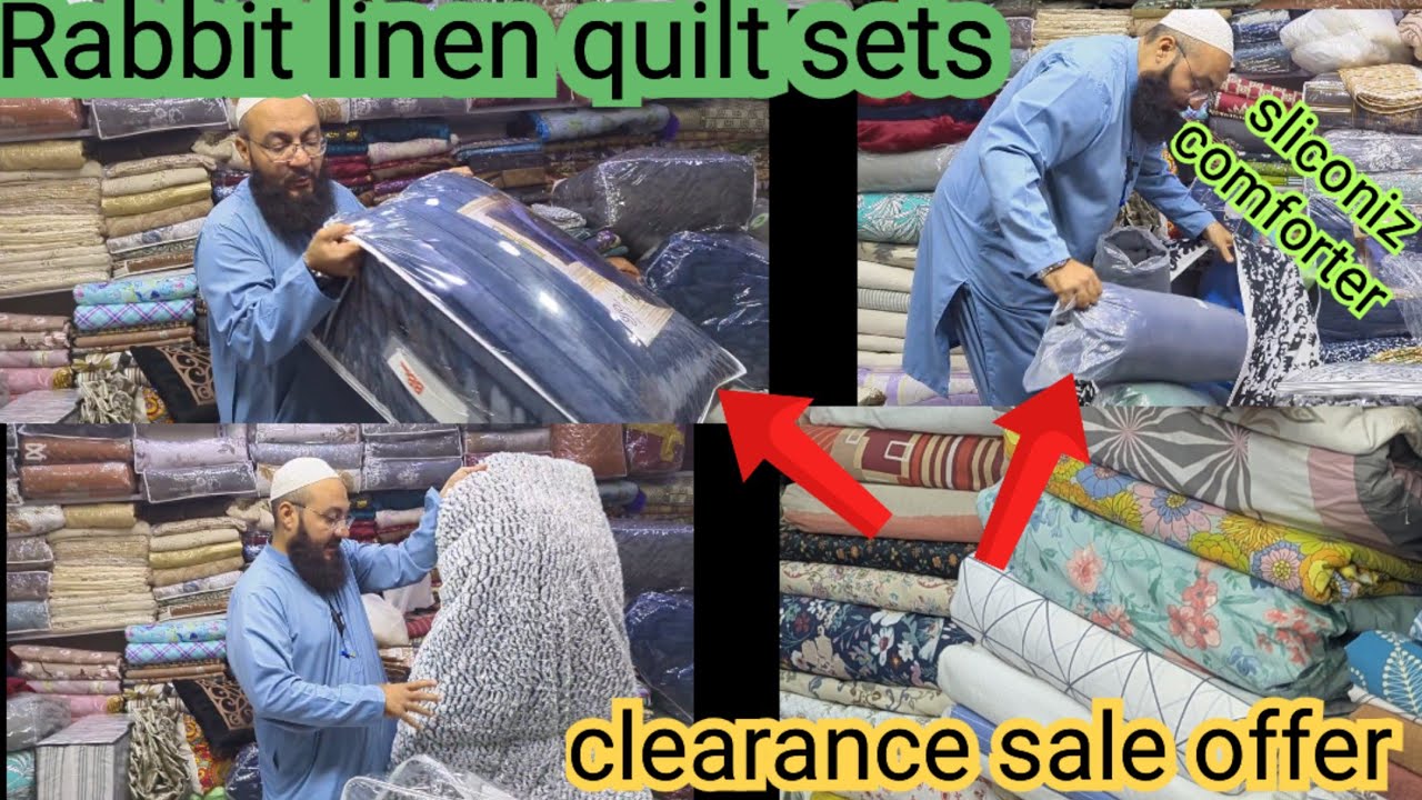 Clearance sale offer winter comforter yotopia full/rabbit quilt sets/shaggy sets #viralvideo #online