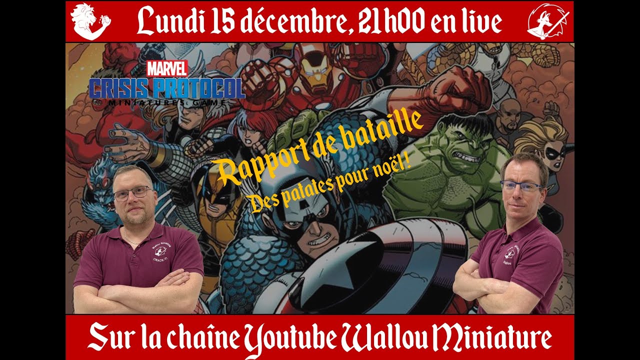 #37  Marvel Crisis Protocol vf : rapport de bataille : Avengers vs Mauvais Mutants
