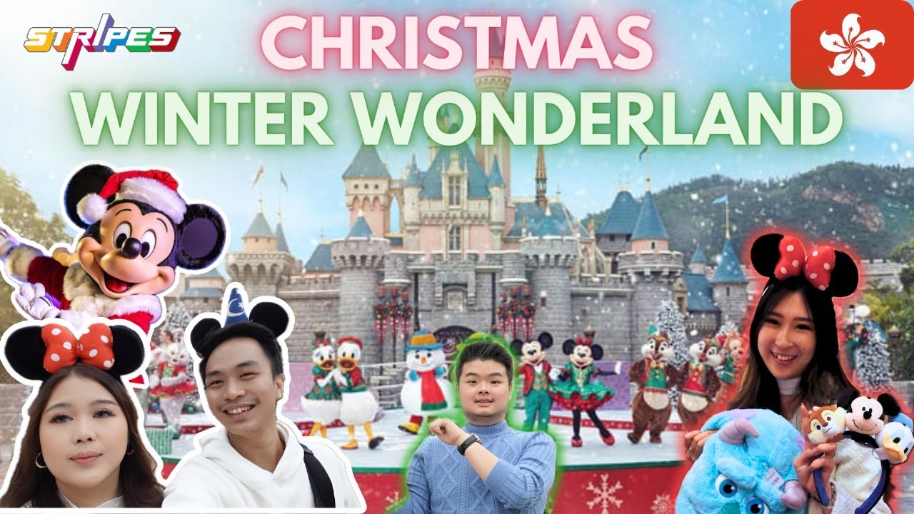 CHRISTMAS IN DISNEYLAND HONG KONG‼️ SHOW & HIASAN KHUSUS NATAL MAGICAL‼ | STRIPES HONG KONG