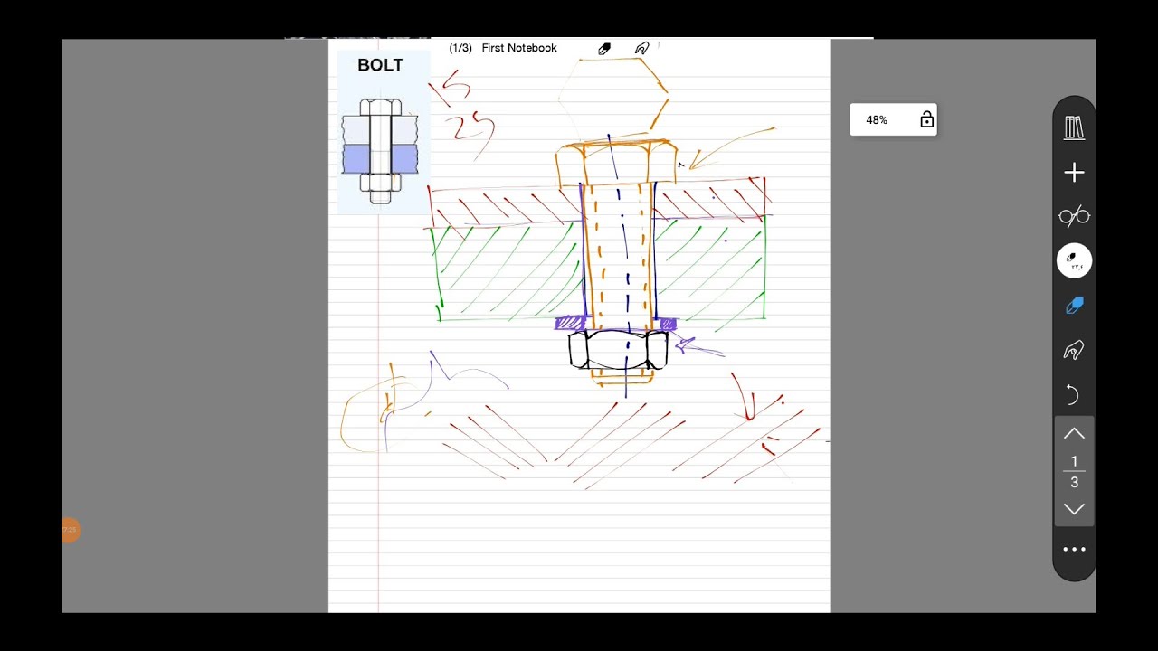 types of bolted connection | Through bolt, Tap bolt & stud bolt || انواع وصلات المسامير