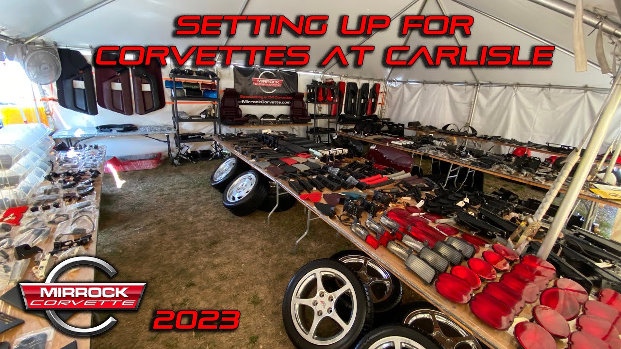 Подготовка к установке Corvette в Carlisle Mirrock Corvette C4 Corvette Parts