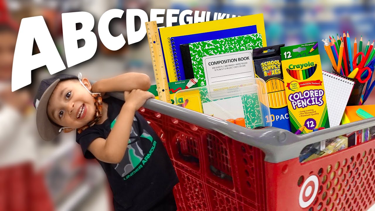 4 YEAR OLD JAYDEN GOES BACK TO SCHOOL SHOPPING IN ALPHABETICAL ORDER!!
