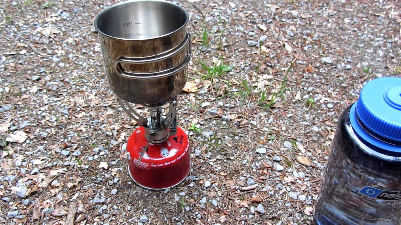 Gaskocher MIL-TEC Spider und Kaffee