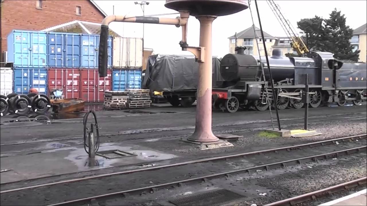 GWR 4160 AND STEAM TRAIN AT WATCHET AND MINEHEAD.