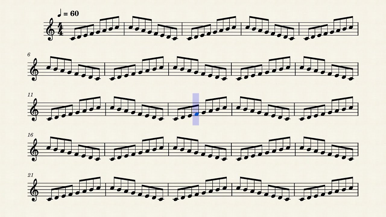 Escala de Dó Maior   Colcheia    Violino