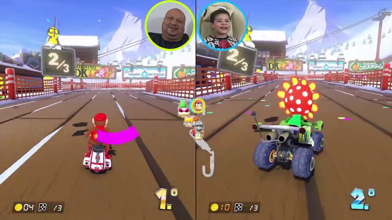 Jogando Mario 8 Kart Deluxe - Taça Especial (7) Fruta - Nintendo Switch  
