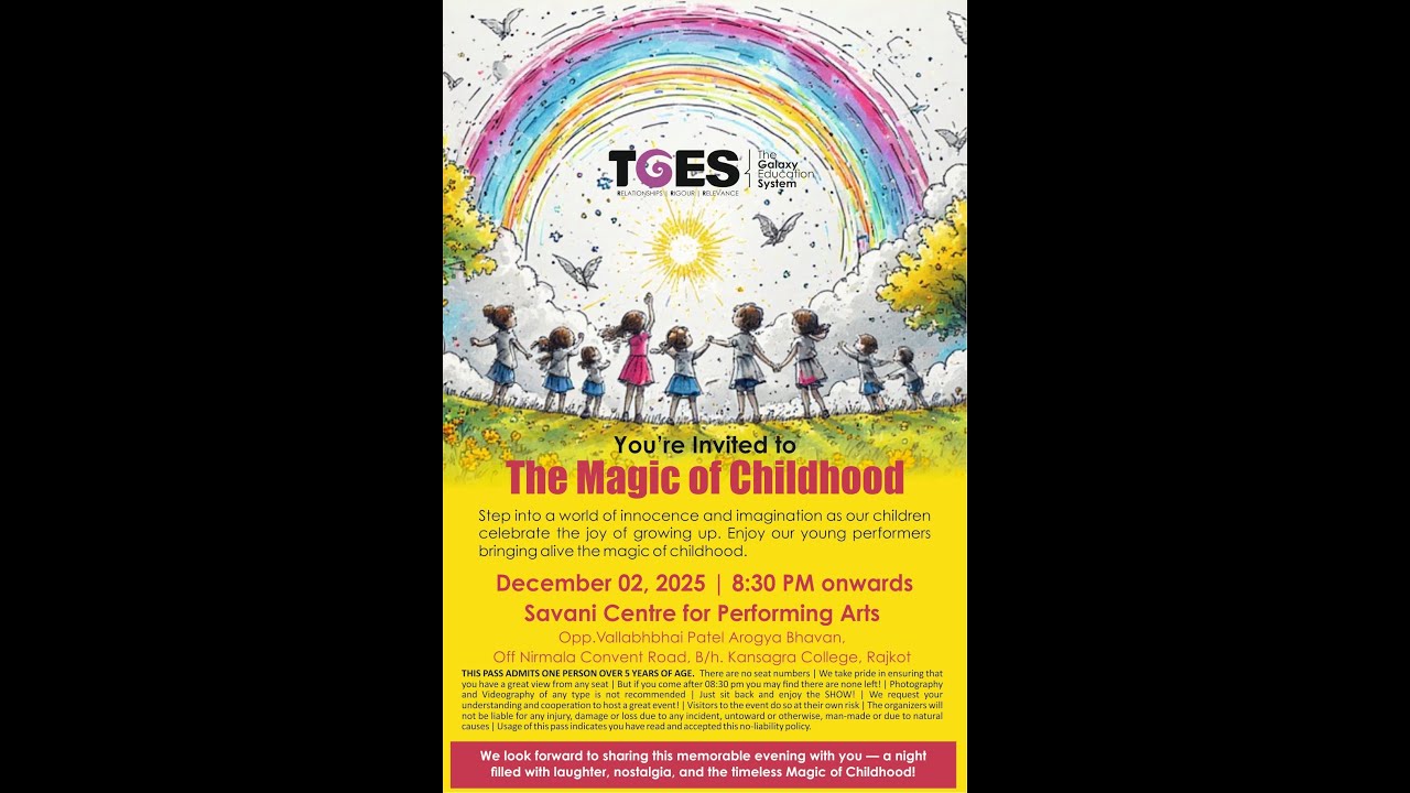 The Magic of Childhood | Savani | 02-Dec-2025 | 8:30 PM Onward ‪@tgeslive‬ ‪@TGESStudio‬