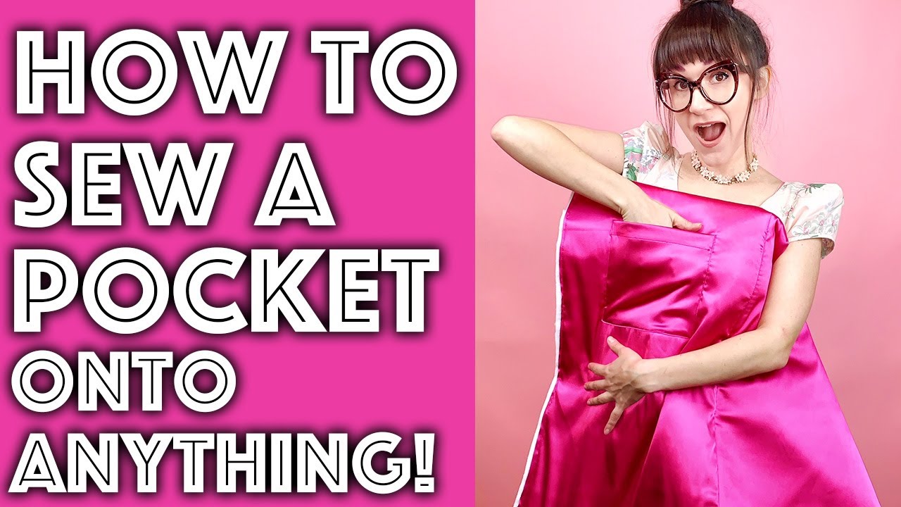 Easy Patch Pocket Tutorial Add a Pocket to Anything | Sew Anastasia