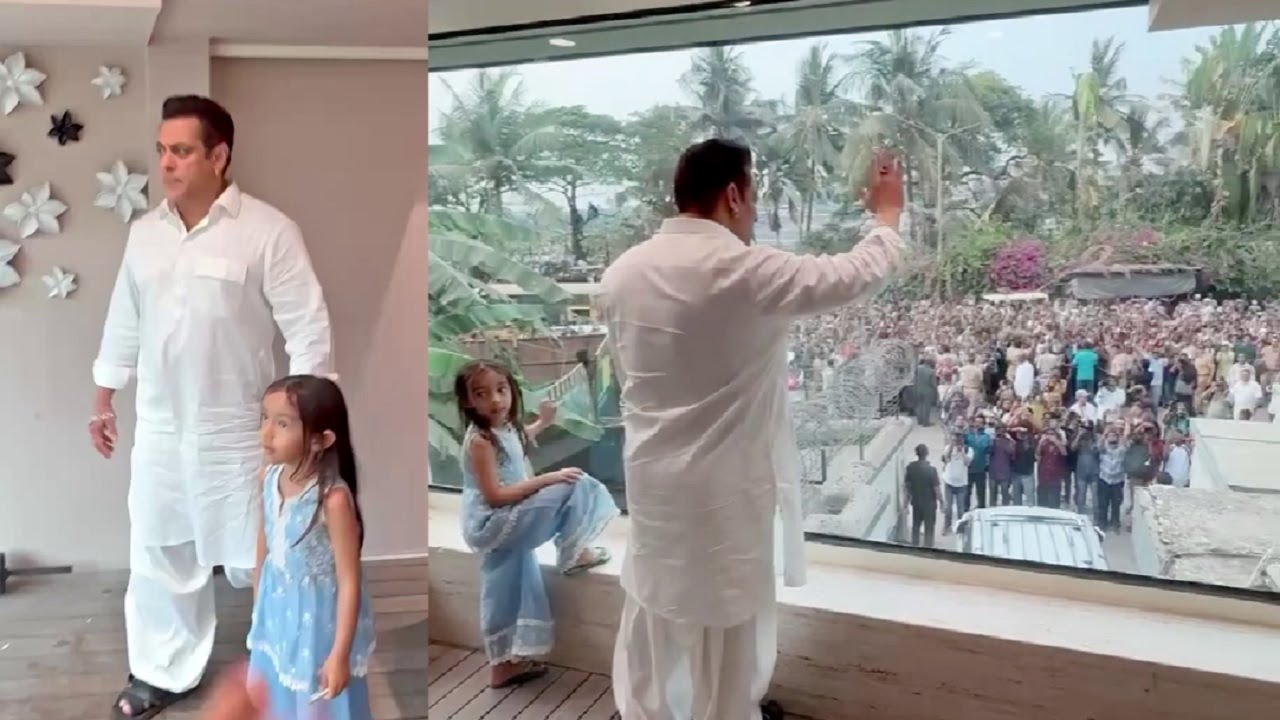 Salman Khan Full Blown Eid Celebration 2025 Inside Balcony Video