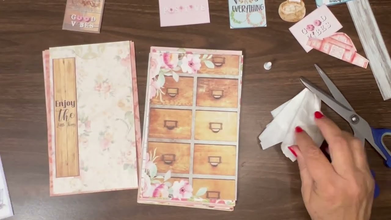 Creating a Shabby Farmhouse Recipe Book Design Team Project for Creating with Jovi