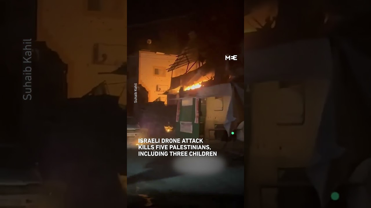 Israeli strike on residential building kills five Palestinians, including three children