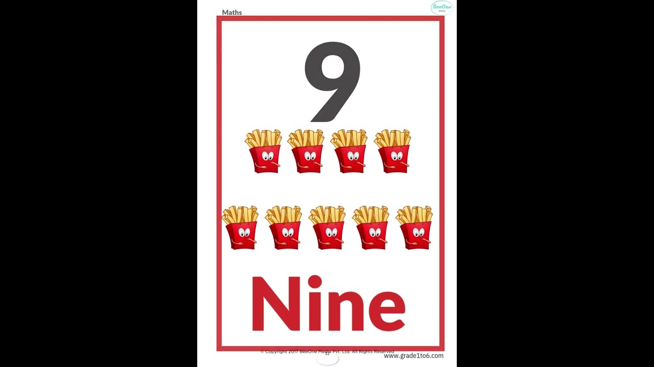 Number Identification from 1-20 for Kids | BeeOne Books 