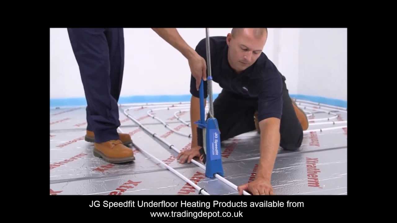Installing JG Speedfit Underfloor Heating Using The Staple System