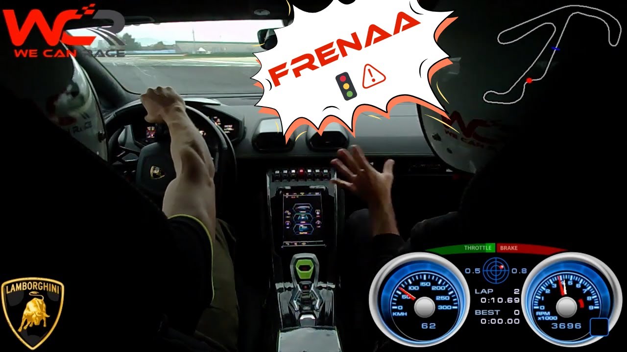 FIATO SOSPESO nella guida di Andrea al Misano World Circuit Marco Simoncelli 🥵🏎️ #lamborghini