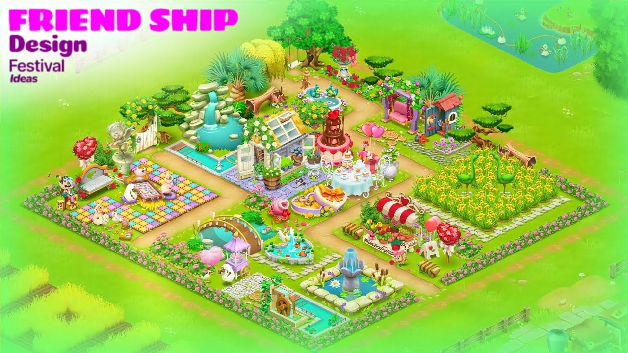 Friend Ship design Festival ideas in Hay Day #hayday 