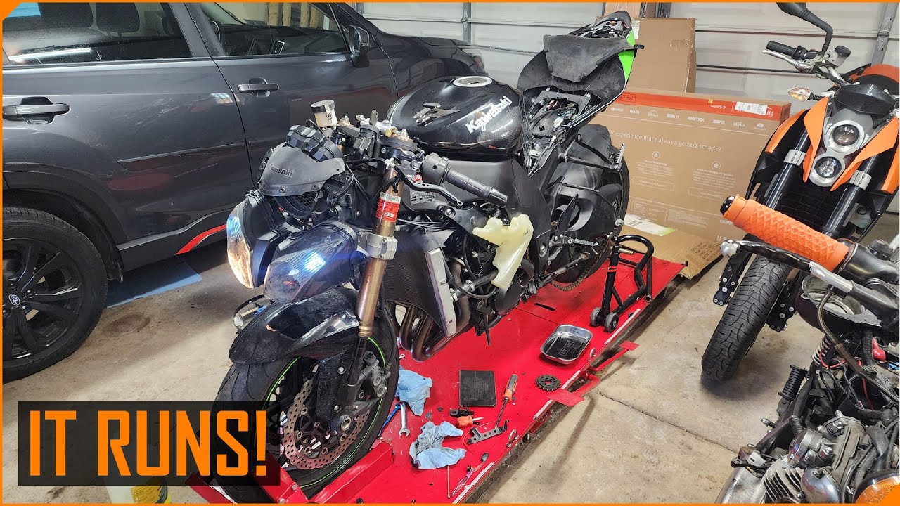 2009 ZX-10R Blown Engine Ep. 15 | The Engine Runs Again | Buffalo, NY